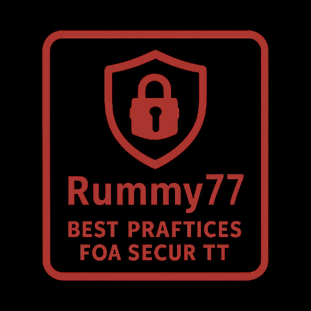 A clean badge design symbolizing security guidance for Rummy77.