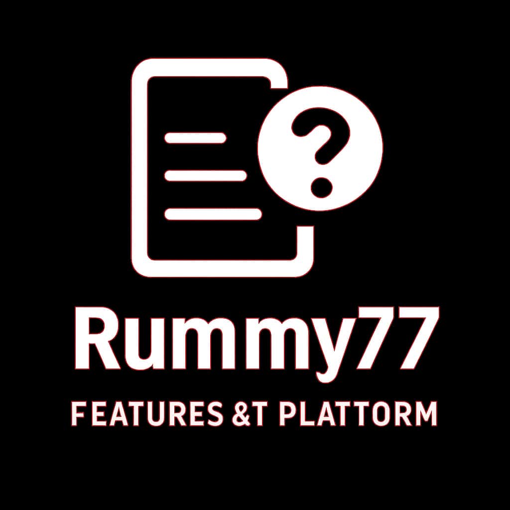 An icon illustrating the features of the Rummy77 platform.