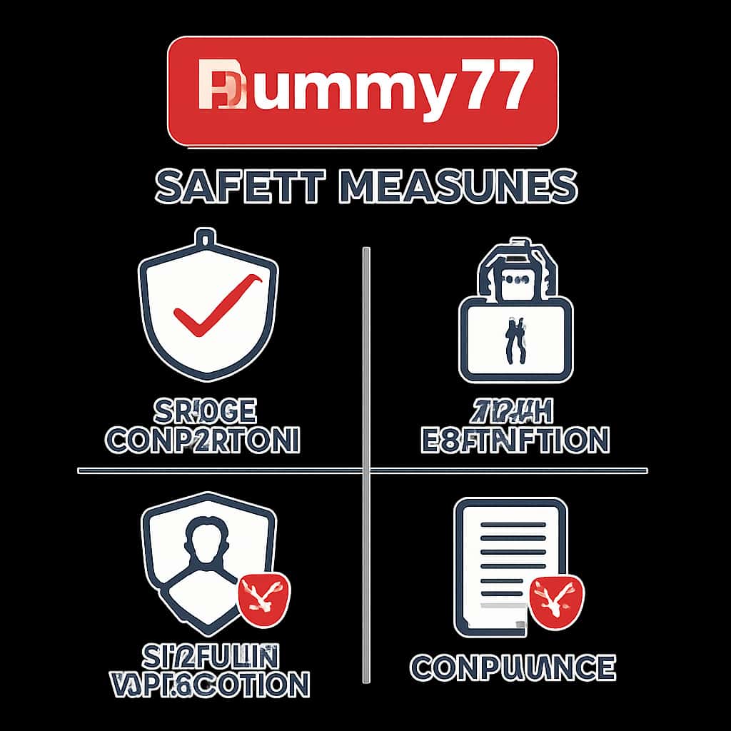 An educational diagram about the safety protocols of Rummy77.