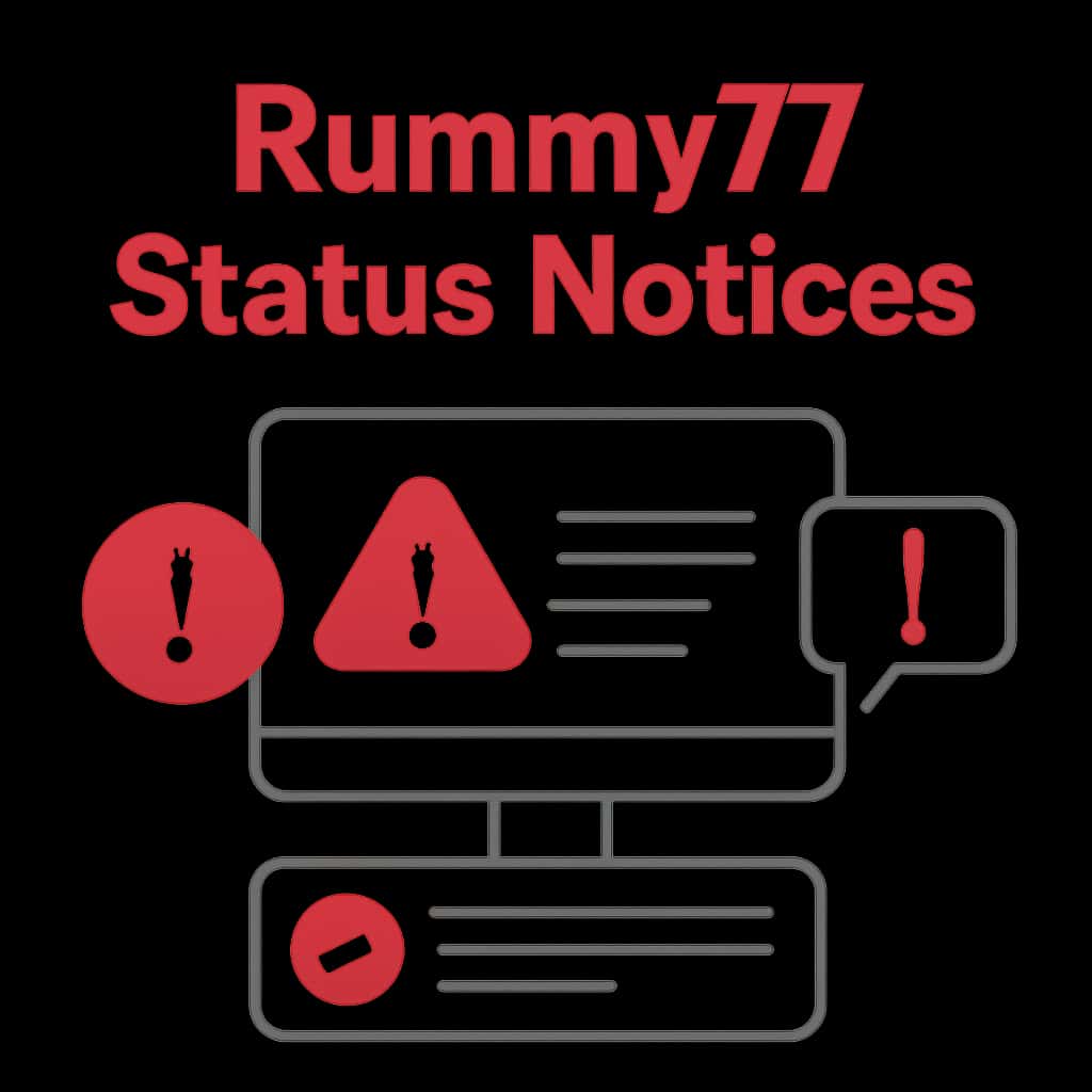 An illustration for Rummy77 Status Notices