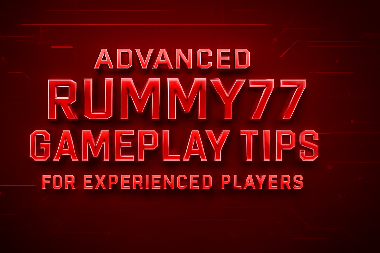 An informative scene illustrating the features of Rummy77.
