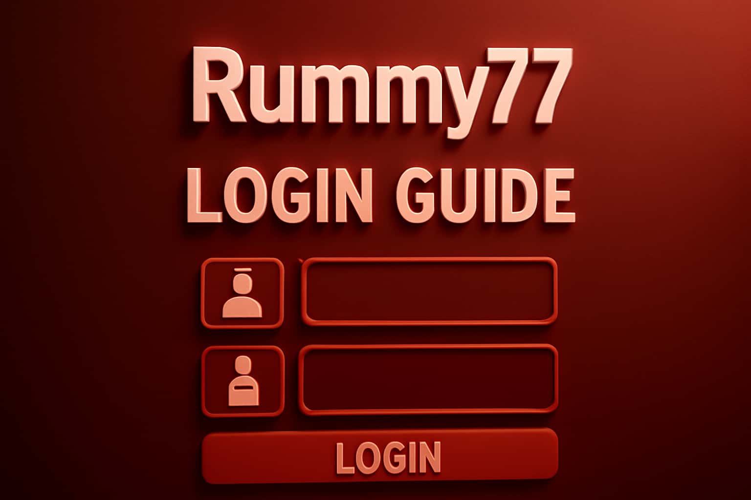 Rummy77 Login Guide informational scene