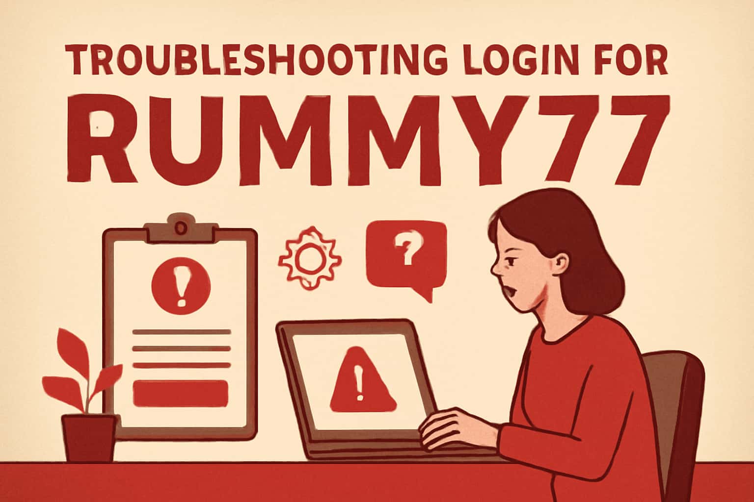 An informative scene related to troubleshooting login for Rummy77.