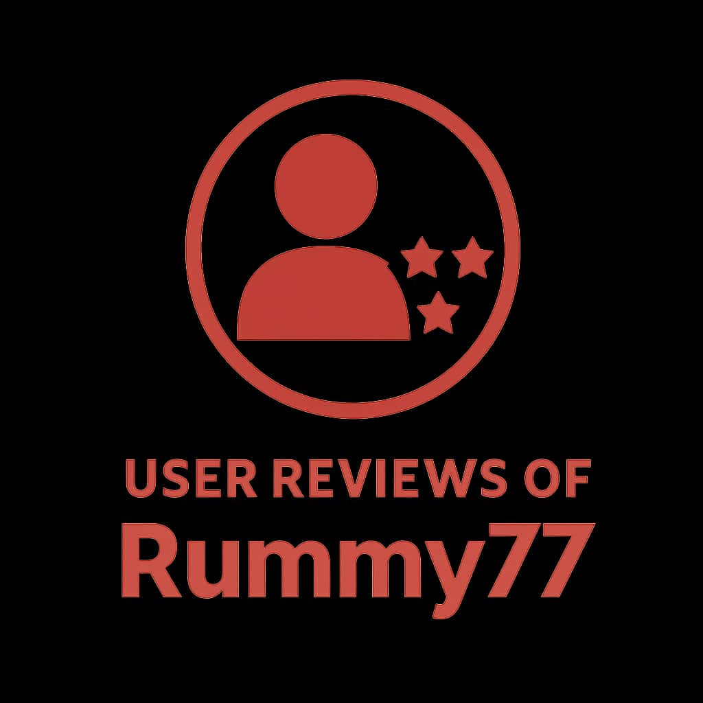 A professional badge representing user reviews of Rummy77.